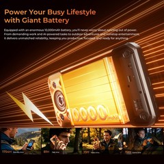 2026 OUKITEL WP500 5G Rugged Phone 36GB+1TB 6.78” FHD+ 10000mAh Android 16 NFC