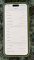 Apple Iphone 15 Plus 256GB Pink (Unlocked), Cracked Back, Battery 88%