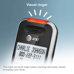 BL102-3 DECT 6.0 3-Handset Cordless Phone for Home with Answering Machine, Call