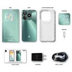 BLU G65L 128GB Unlocked G1130WW 6.7″ 50MP WiFi GPS Bluetooth, Green