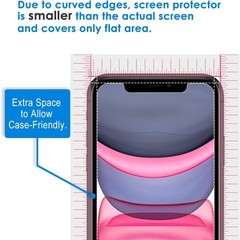 2PCS Privacy Screen Protector for iPhone 11 & iPhone XR 6.1 Inch Anti Spy Glass