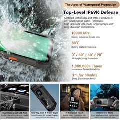 Blackview XPLORE 2 Projector 5G Rugged Phone Android 15 Mobile Waterproof Unlock