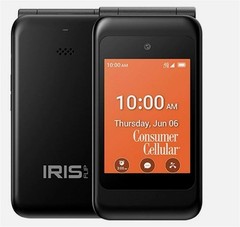 Consumer Cellular Iris Easy Flip (8GB) – Steel Gray -OPEN BOX