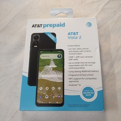 @ AT&T Vista 2, 6.6”HD+/64GB/13MP/4000mAh/NF Prepaid Phone FREE Shipping