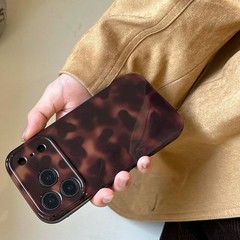 Aesthetic Tortoise Shell Phone Case for iPhone 17 Pro 6.3in, Retro Cool Girl Pri