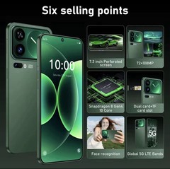 2026 NEW HOT M17 Pro Max Global Edition Max Snapdragon 8 Gen4 7.3″ 16GB 1TB Dual