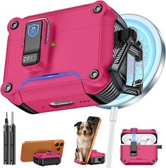 AirPods 4 Generation Case, Secure Lock & Phone Stand Design, Automatic Snap Cove