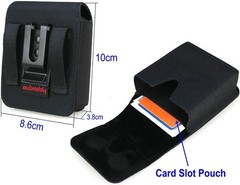 Flip Phone Holster for Samsung Galaxy Z Flip 7/6/5/4/3, Black Nylon Belt Clip Po