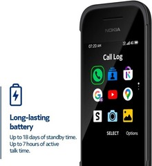 Nokia 2780 Flip Keypad Phone Black 2.7″ LCD Display Wi-Fi 512MB+4GB For Parts