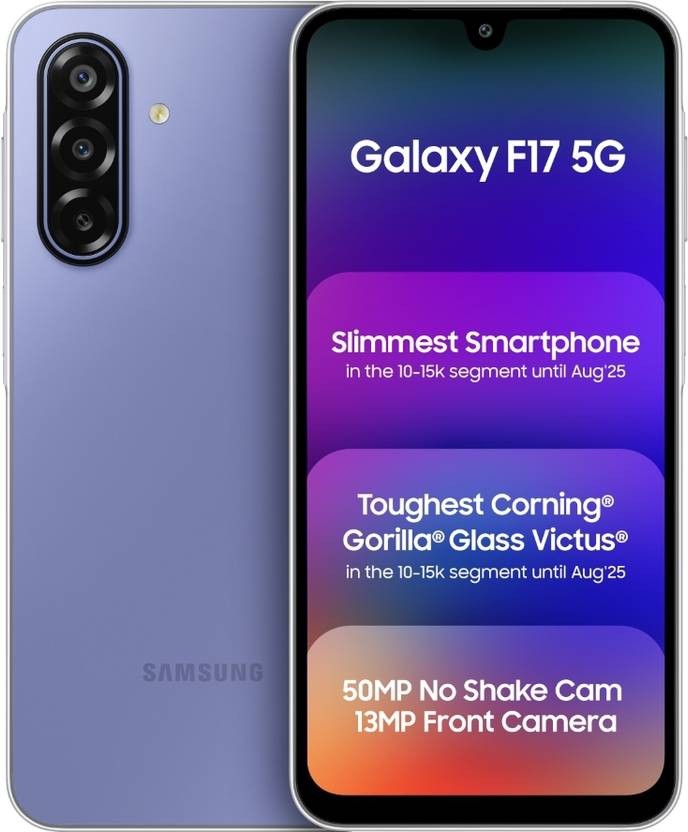 Samsung Galaxy F17 5G Violet-6GB 128GB-50MP Camera-Factory Unlocked Smartphone