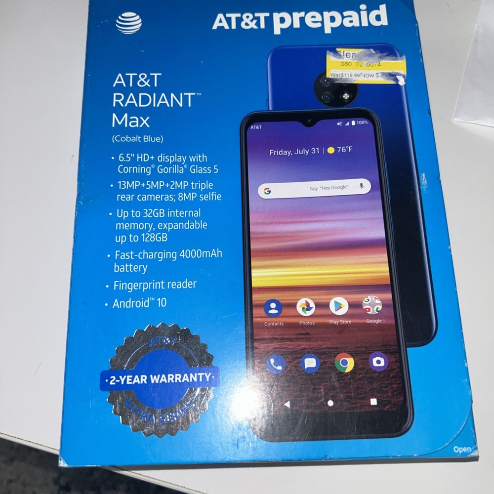 AT&T RADIANT Max – 32 GB – Blue (AT&T)
