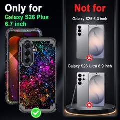 Galaxy S26 Plus Case, Glow in The Dark Three Layer Heavy Duty Shockproof Protect