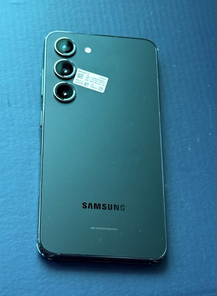 Samsung Galaxy S23 128GB AT&T Black Android 50MP Triple Camera Bar Phone