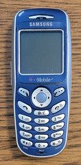 Samsung SGH-X105 – Blue and Silver ( T-Mobile ) Very Rare Cellular GSM Phone