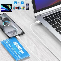 60W USB-C Fast Charging Cable 10FT, 2 Pack for iPhone 17 Pro Max