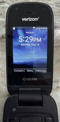 Kyocera Cadence S2720 Verizon 4G LTE Flip Phone Tested Working Blue