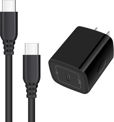 Super Fast 25W USB-C Wall Charger for Samsung Galaxy Z Fold 7, Z Flip 7, 6Ft Cab