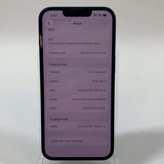 Unlocked Apple iPhone 13 256GB 26.4 Midnight ML9E3LL/A