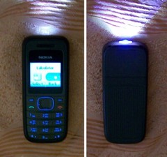 NOKIA 1208 with Big Font, Flashlight Mobile Phone TOP CONDITION -ΝΟ 1110 1202-