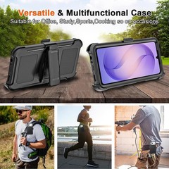 Samsung Galaxy S26 Ultra Case with Belt Clip Holster, Heavy Duty Shockproof Bump