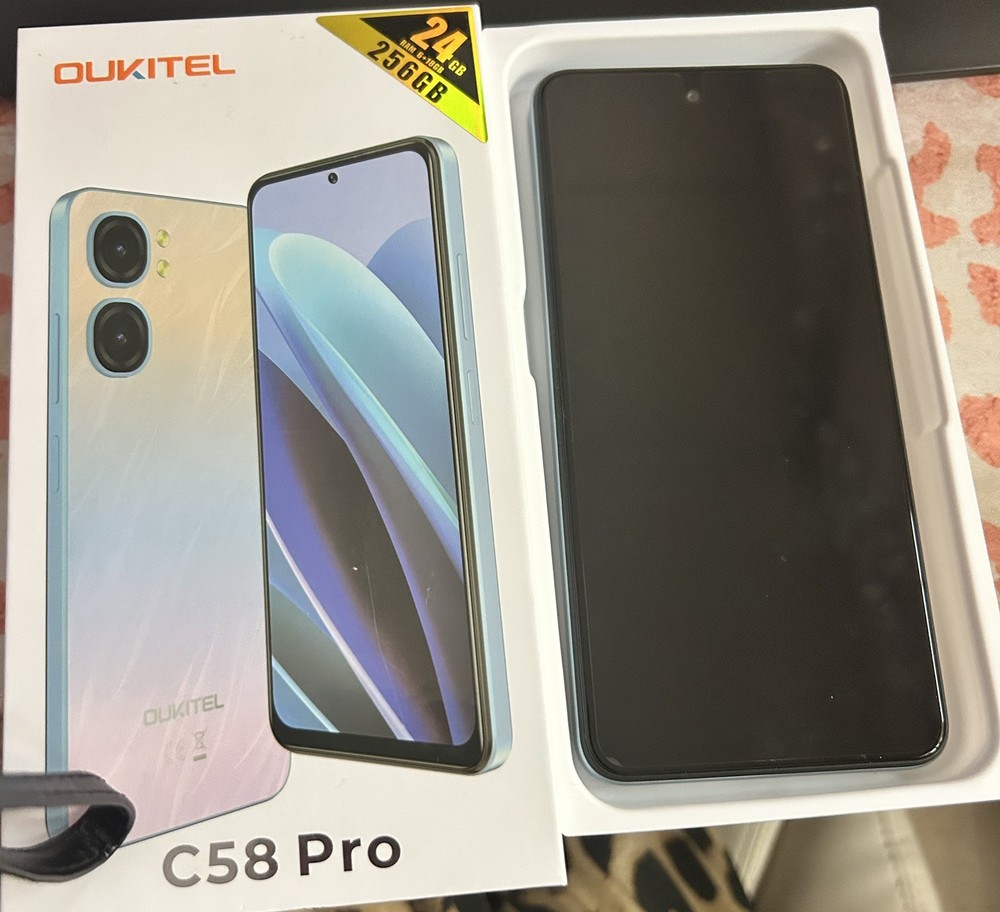 OUKITEL C58 Pro 24+256GB 6.7″ HD+ Display 50MP Camera 5150mAh Android 14 Phone