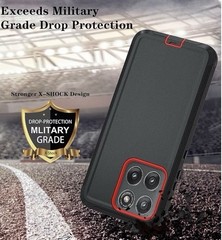 Heavy Duty Shockproof Case for Moto Edge 2025, Rugged Dual Layer, Tough Cover