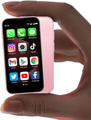 Mini Phone Unlocked World’S Smallest 3.0″ HD Touch Screen Mini Smartphone Androi