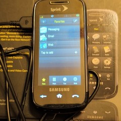 Samsung Instinct s30 Sprint CDMA 3G Touchscreen GPS 2MP Camera Black/Silver