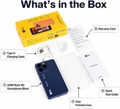 AGM Note N2 Mini Smartphone – Compact Android 16 GO Phone with Dual SIM & Expand