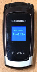 Samsung SGH-T219 – Brown and Silver ( T-Mobile ) Rare Cellular Flip Phone