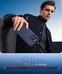 for iPhone 14 Pro Max Case Solid Matte Magnetic Phone Cover 14FT Military Grade