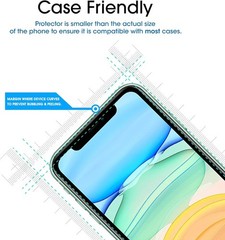 2PCS Glass Screen Protector for iPhone 11 & iPhone XR 6.1 Inch Tempered Glass