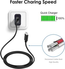 Fast Wall Charger for TCL Flip Pro, Alcatel Go Flip 4, 5ft Cable
