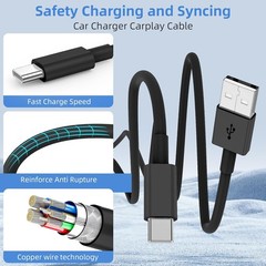 2Pack 10FT USB to USB C Fast Charging Cable for iPhone 17 16 15 Charger Cord