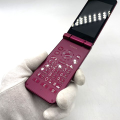 SHARP SH-N01 Red AQUOS KEITAI Flip Phone Unlocked SIM Free Japan Near Mint