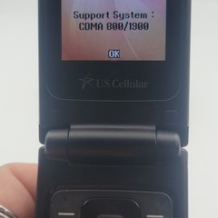 Samsung Chrono SCH-R260 (U.S. Cellular) – 51MB – CDMA – Blue Cellular Flip Phone