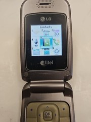 Vintage LG AX155 – Blue and Gray ( Alltel ) Rare Cellular CDMA Flip Phone