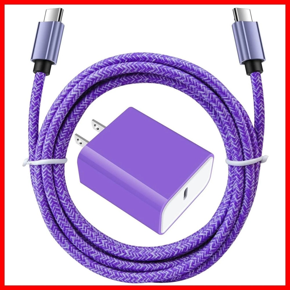 20W USB C Fast Wall Charger Block for Samsung Galaxy A16 5G with 6Ft Type C Cord