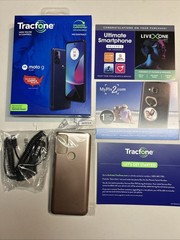 Tracfone Motorola Moto G Play 6.5″ + 1 Year service 1500 Min/1500 Text/1500 MB
