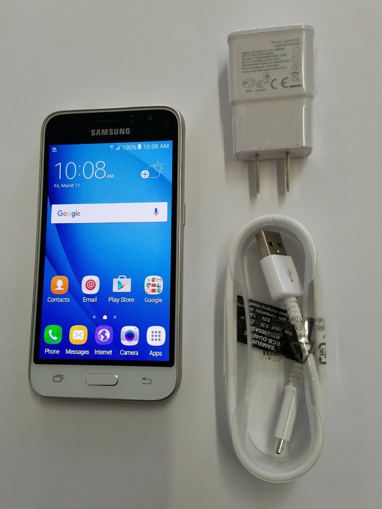 Cricket Wireless Black Mobile EasyGo Samsung Galaxy Express 3 SM-J120A Phone
