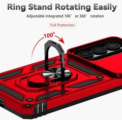 For Samsung Galaxy S26 Plus Case W/ 1x Screen & Slide Camera Protector,Kickstand