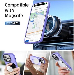 Strong Magnetic Translucent Matte iPhone 13 Pro Case – Slim Fit Shockproof Cover