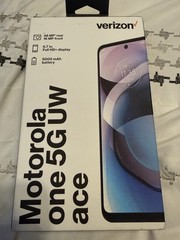 New/Sealed – Verizon Motorola One 5G UW Ace Prepaid – Volcanic Gray – 64GB