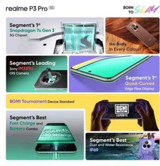 realme P3 Pro 5G (Purple 256GB 8GB RAM) 7s Gen3 Processor6.83″ Global Version