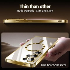 For Samsung Galaxy S25 Ultra 5G Case with Glossy Slim Thin Soft Shockproof Cover