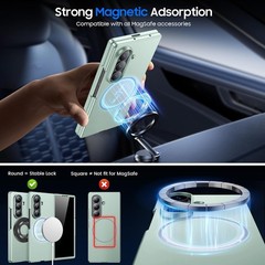 Slim Hard PC Magnetic Case for Samsung Galaxy Z Fold 7, Mint, Shockproof Protect