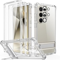 Armor Series Case for Samsung Galaxy S24 Ultra, Full Body Protection, Clear Grey