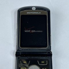 Motorola RAZR V3m Verizon Vintage Silver Flip Phone 30MB Storage, Powers On