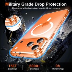 Magnetic for Iphone 17 Pro Max Case [Compatible with Magsafe] Translucent Matte