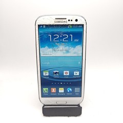 Samsung Galaxy S3 SGH-T999 Smartphone (T-Mobile) – 16GB White – CRACKED #3588
